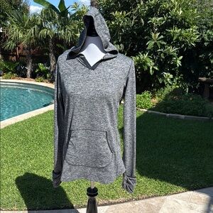 Nike Gray Relaxed Hoodie Sweatshirt